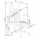 Кресло компьютерное HALMAR KING черный